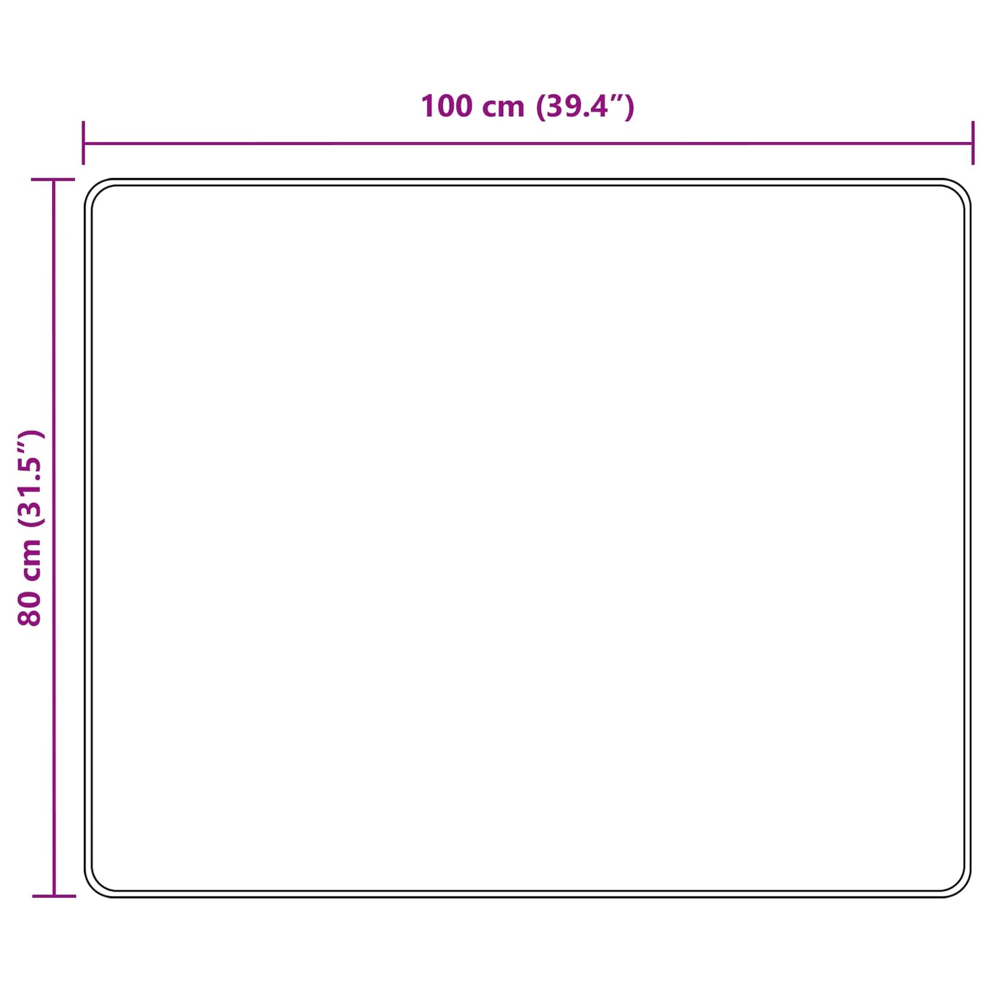 Runner Tappeto MARSA Grigio 80 x 100 cm Poliestere e PVC | homemem39