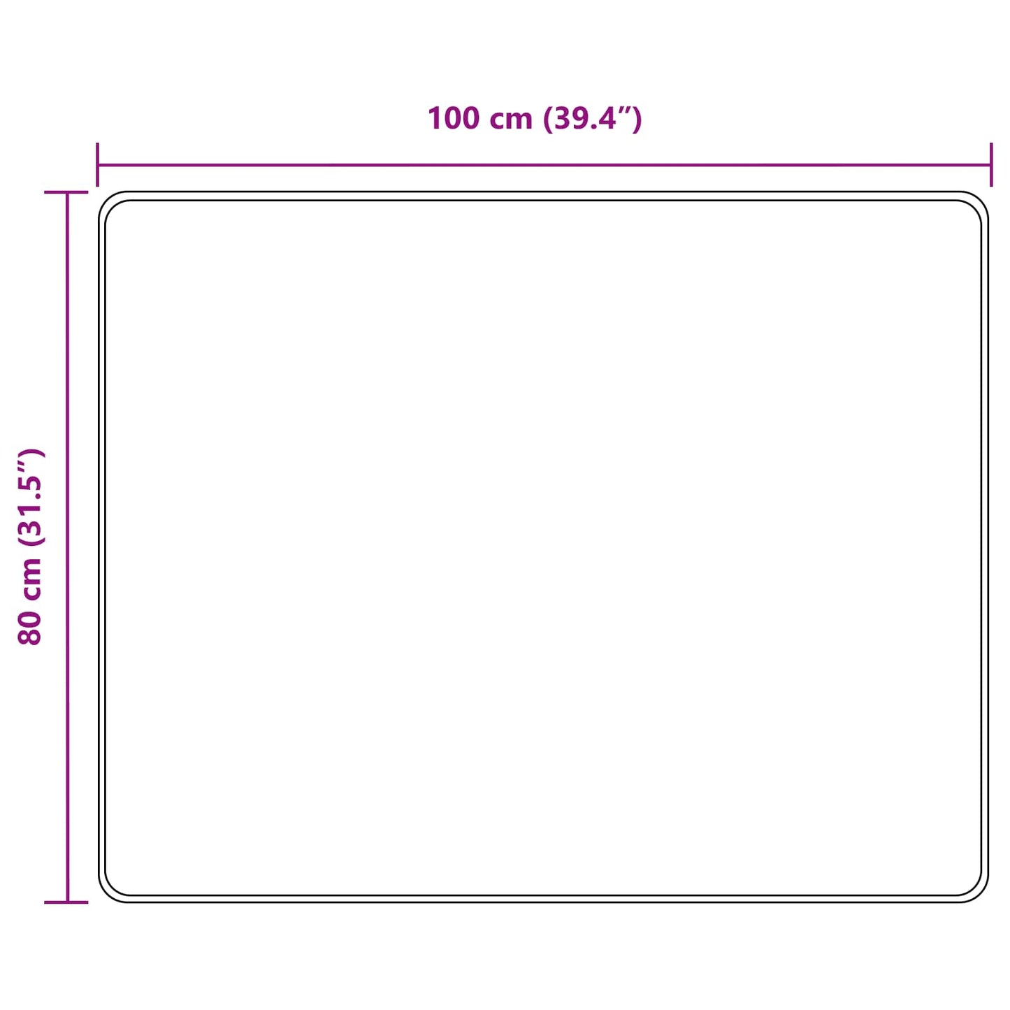 Runner Tappeto MARSA Nero 80 x 100 cm Poliestere e PVC | homemem39
