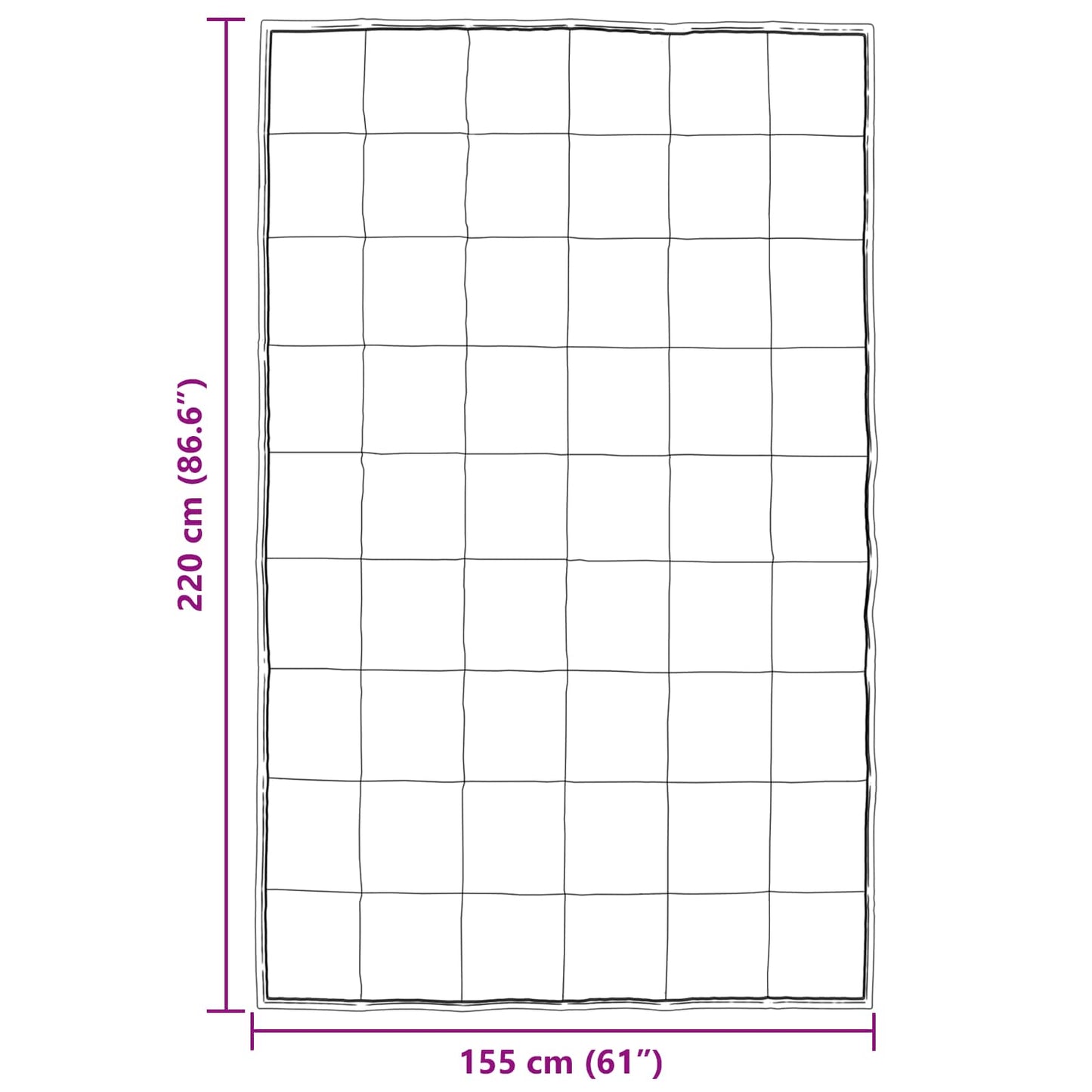 Duvet Invernale Argento 220 x 155 cm Satin e Micropile