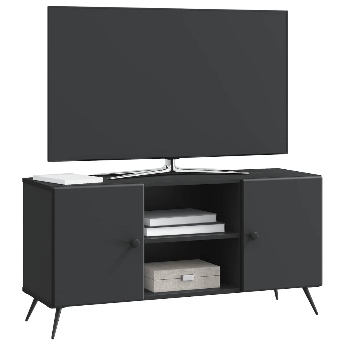 Mobile TV 102 x 34,5 x 50 cm Nero Legno ingegnerizzato - homemem39