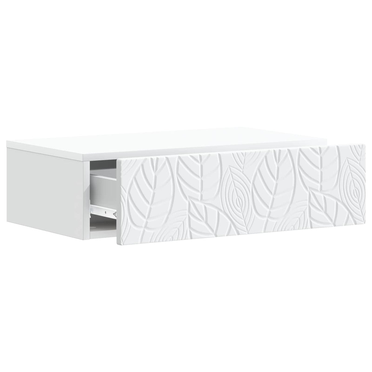 Tavolino da Parete Laterale Bianco 59 x 34,5 x 17 cm | homemem39