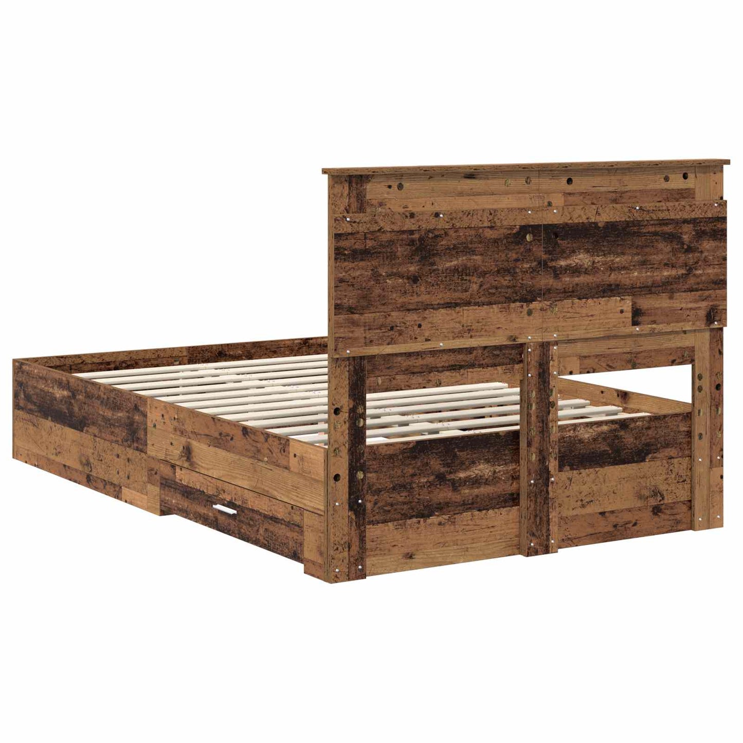 Struttura del letto con cassetto con testiera Legno multistrato | homemem39