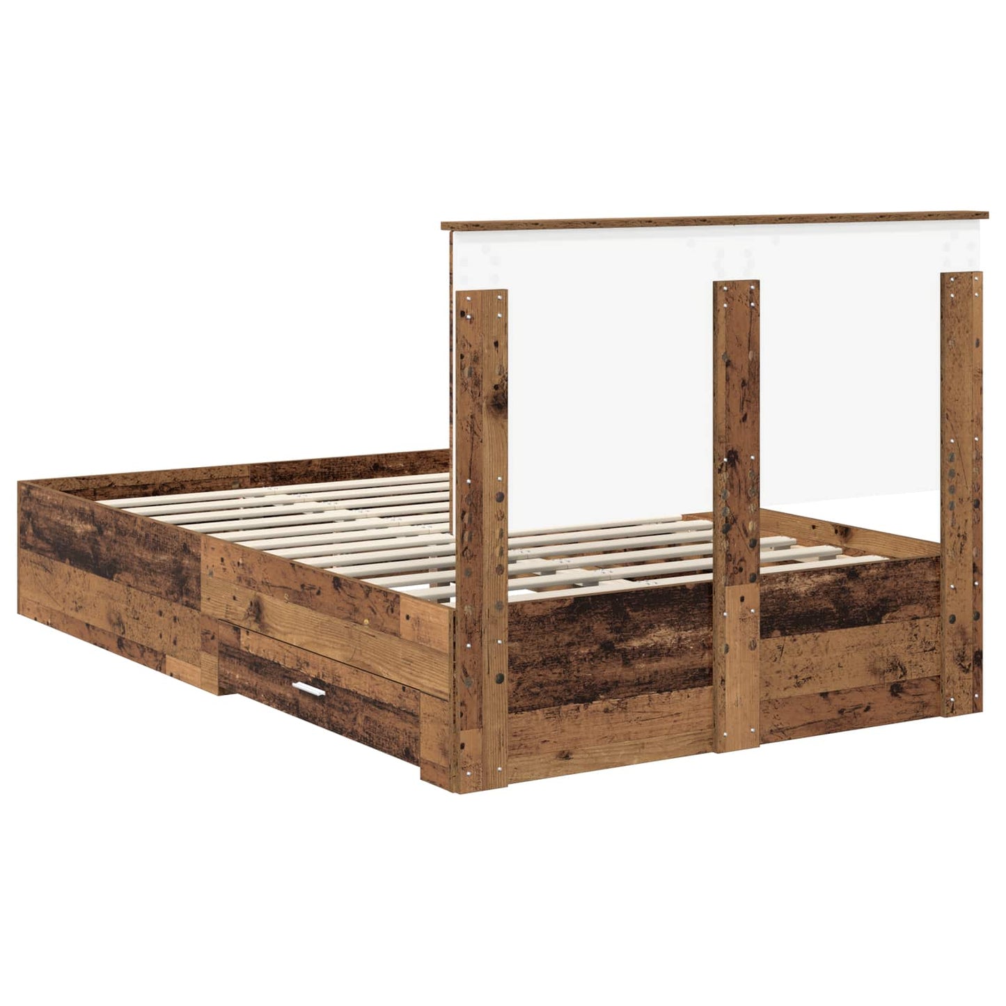 Struttura del letto con testiera Legno vecchio 120 x 190 cm | homemem39