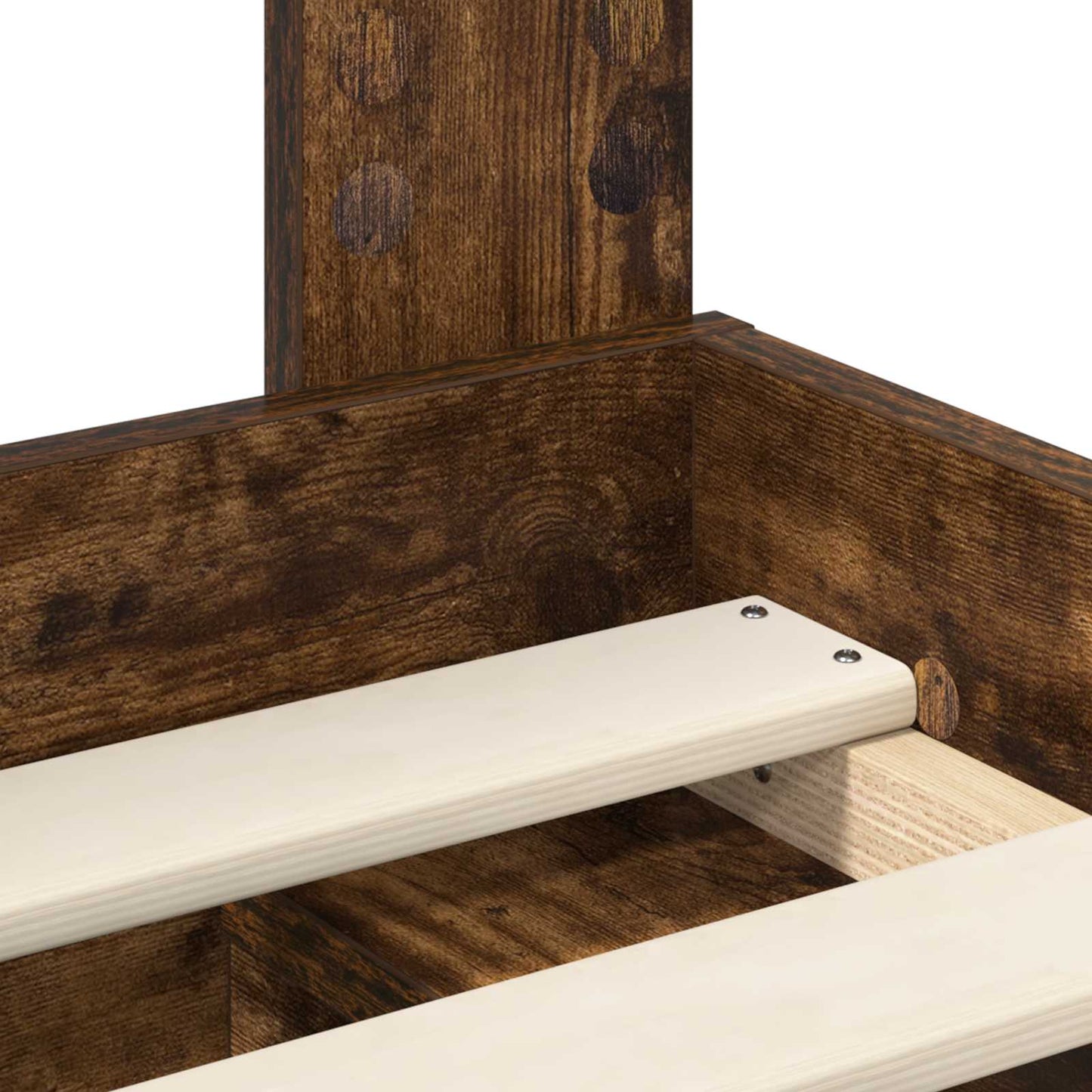 Struttura del letto Rovere fumé 100 x 200 cm Pino massello | homemem39