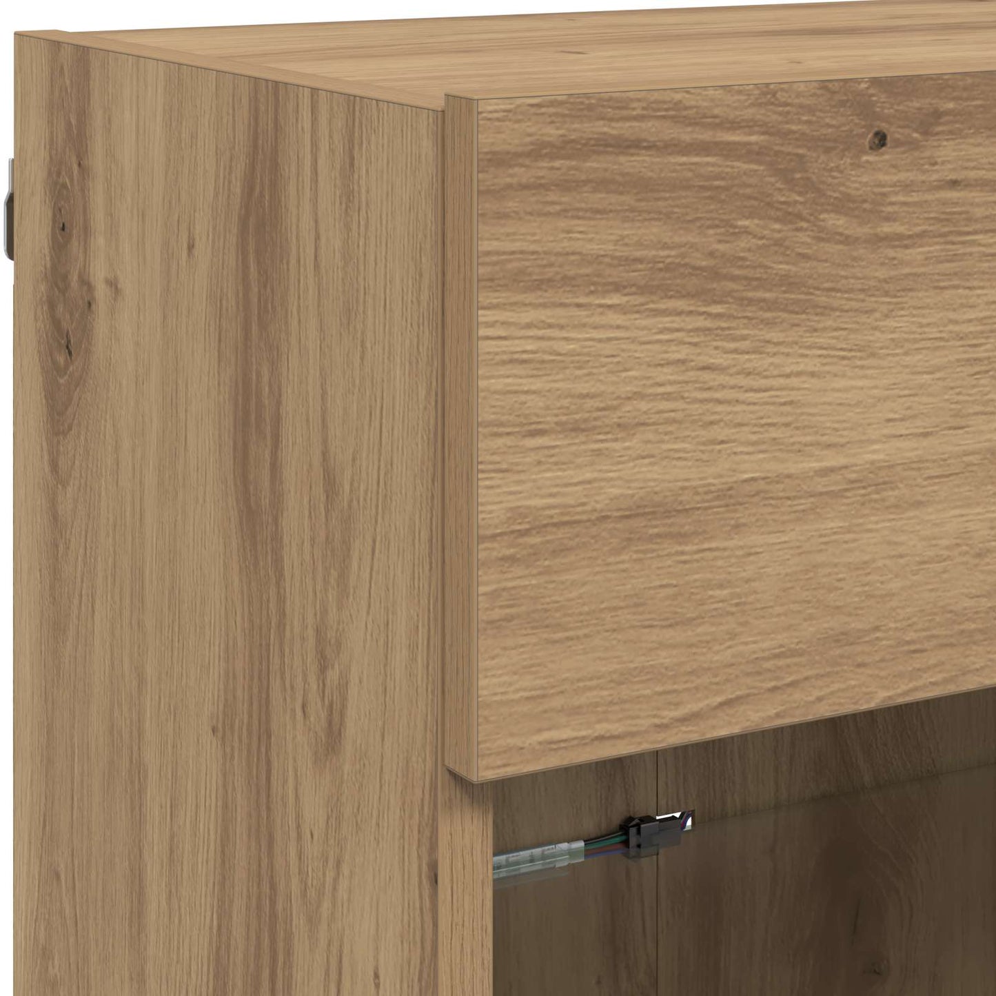 Mobile TV da parete Rovere artigianale 98,5 x 30 x 60,5 cm