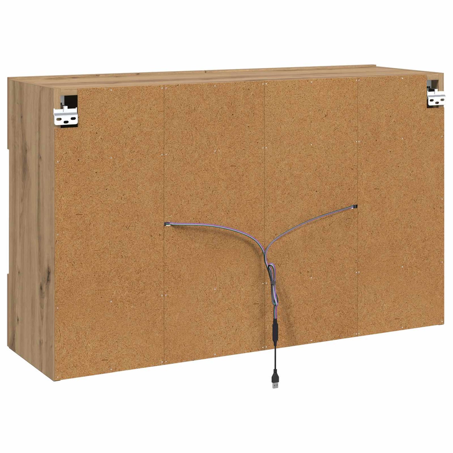 Mobile TV da parete 98,5 x 30 x 60,5 cm Rovere artigianale