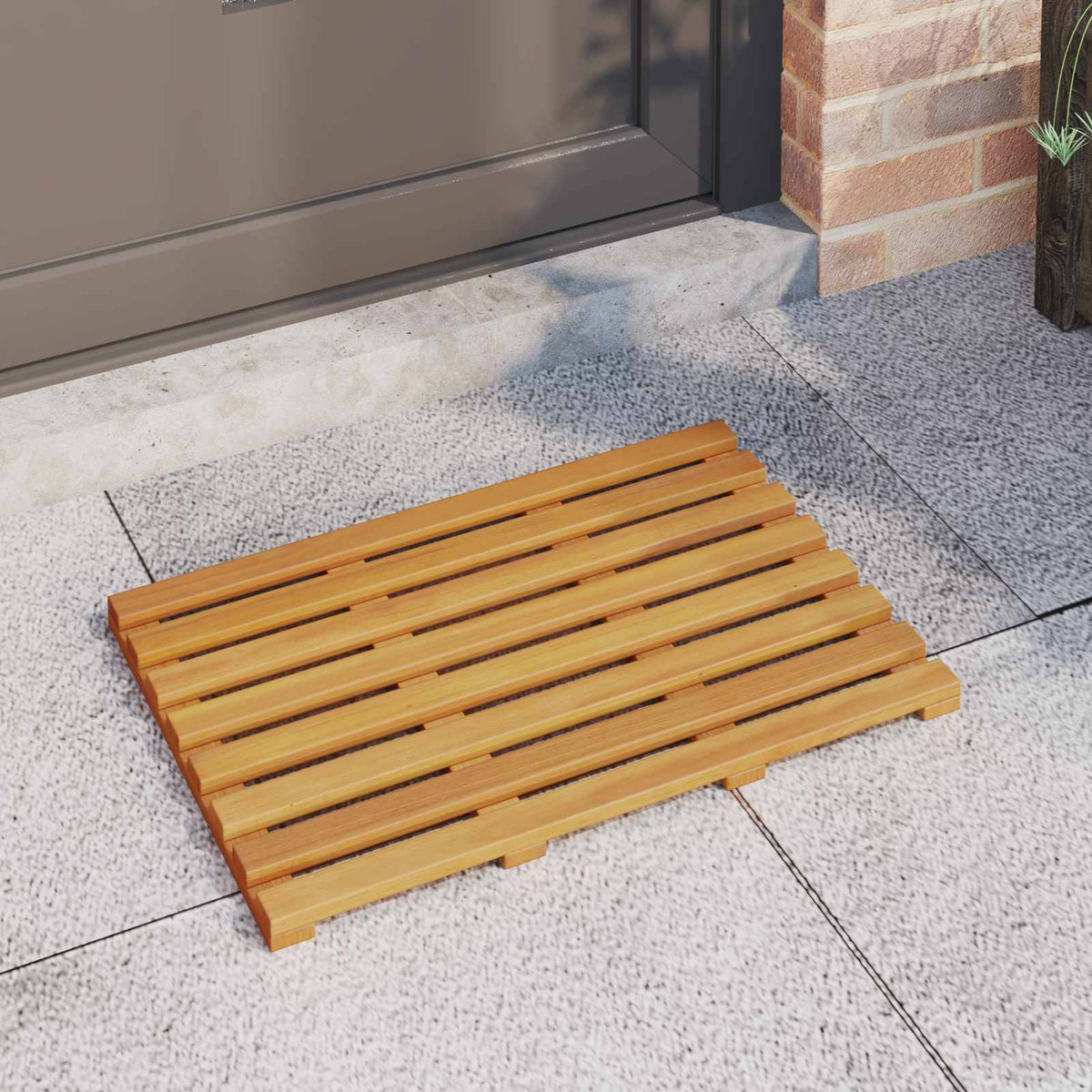 Tappeto da bagno 2 pz Naturale 56 x 37 cm - homemem39