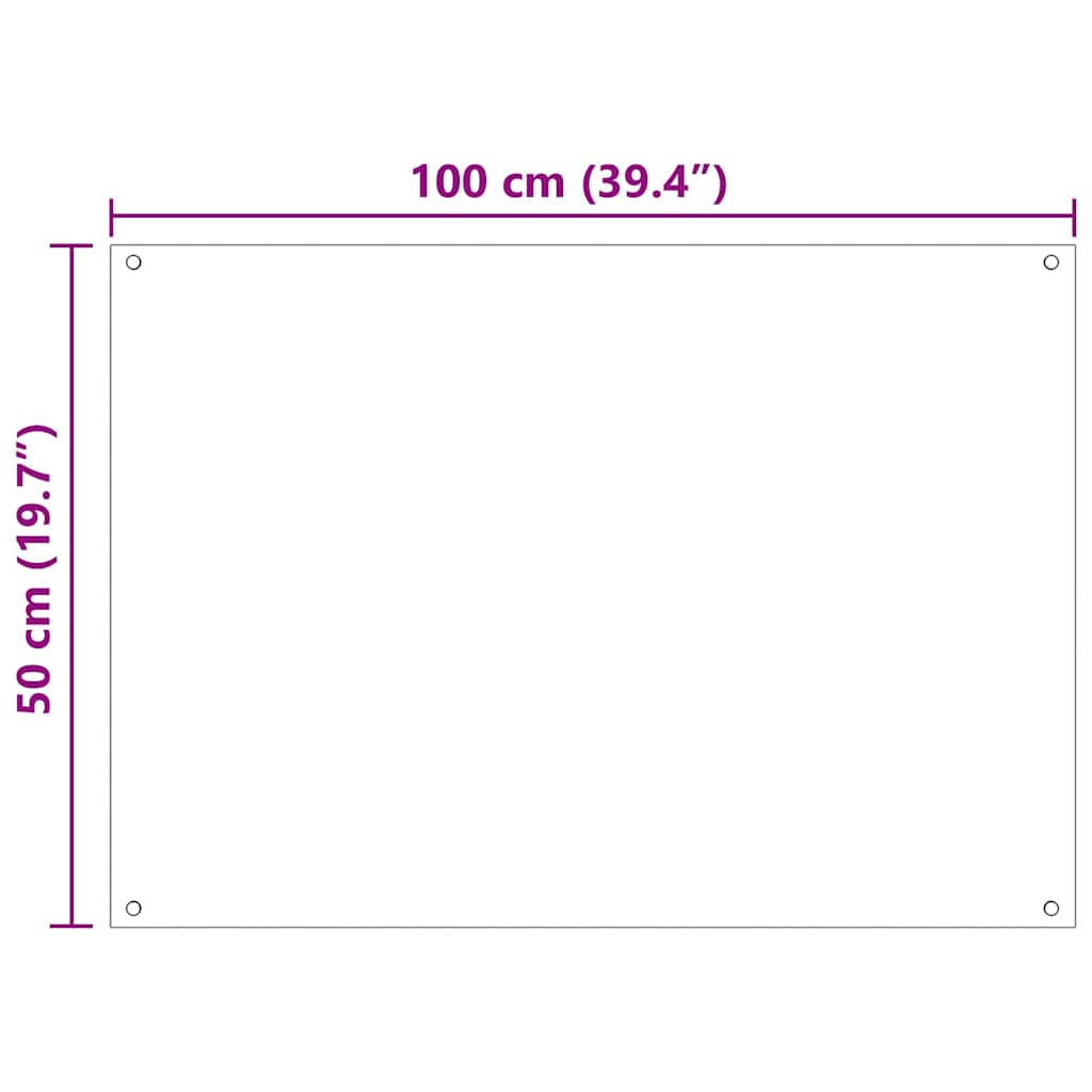 Schienale da cucina 2 pcs Trasparente 100 x 50 cm | homemem39