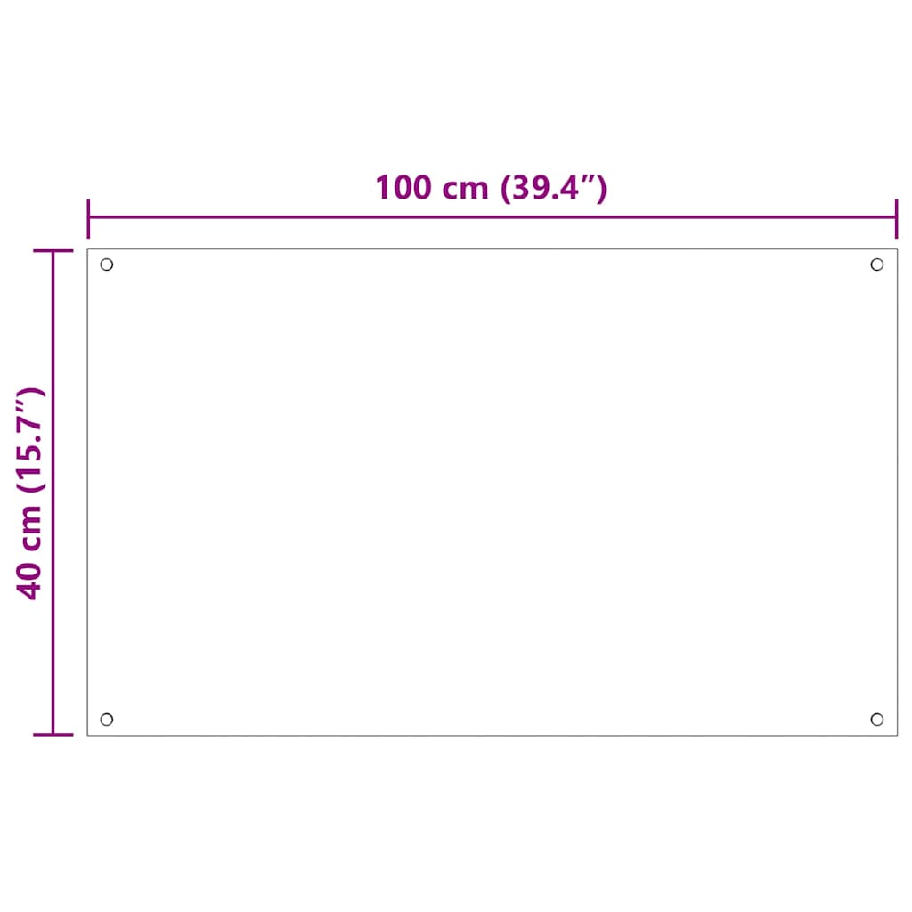 Schienale da cucina 2 pcs Nero 100 x 40 cm vetro temperato | homemem39