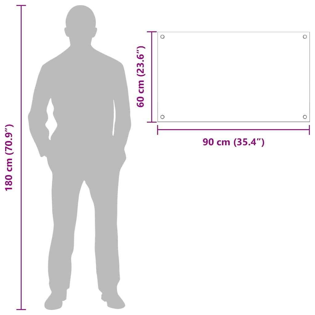 Rivestimento da Cucina 2 pcs Bianco 90 x 60 cm vetro temperato