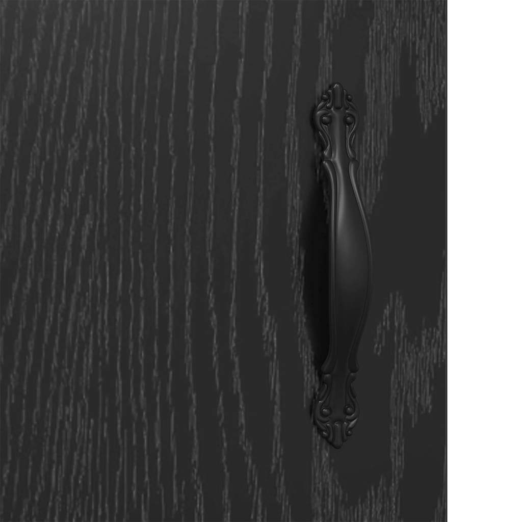 Mobile a muro 2 pcs Rovere Nero 69,5 x 34 x 90 cm