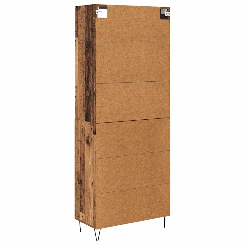 Credenza con cassetto 2 pcs Legno vecchio Legno multistrato | homemem39