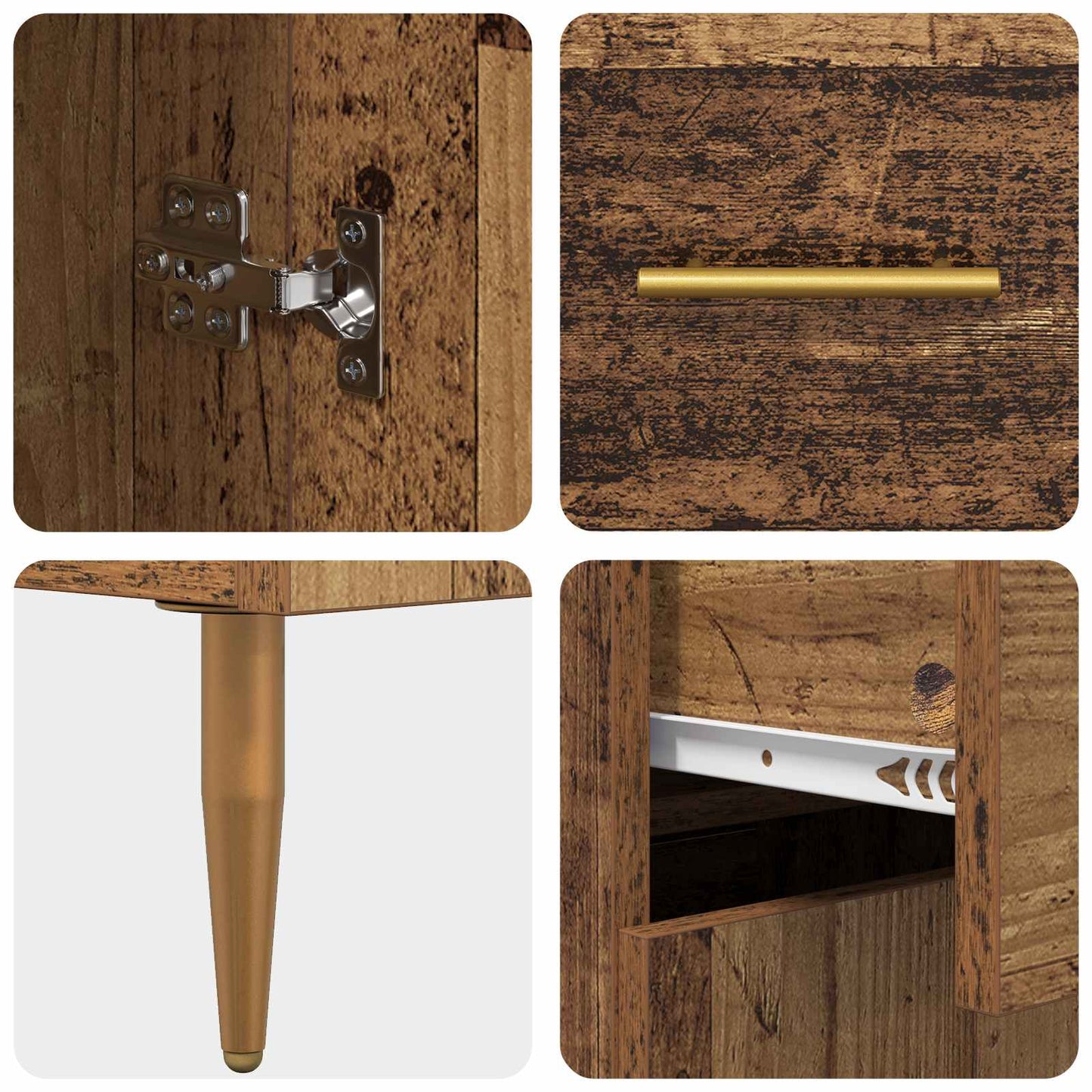 Credenza Legno vecchio 69,5 x 34 x 180 cm Legno multistrato