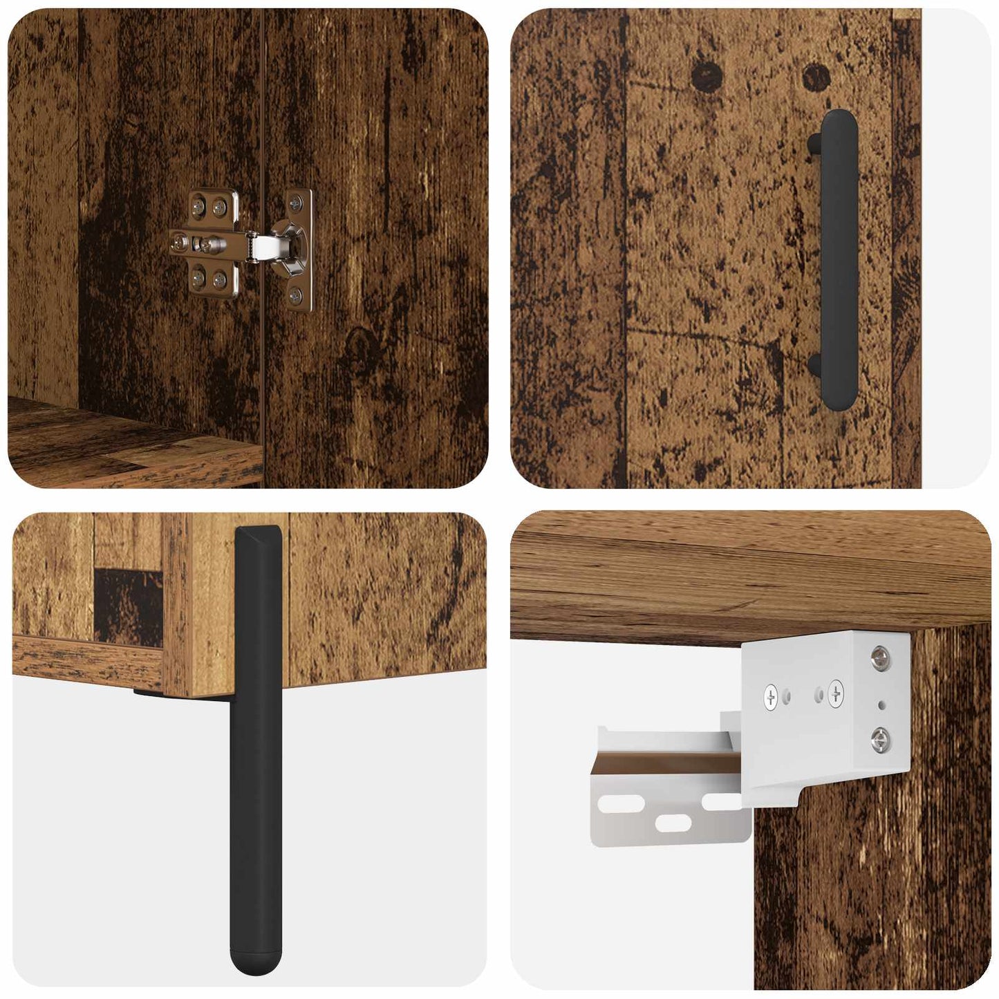 Credenza Legno vecchio 69,5 x 34 x 180 cm Legno multistrato