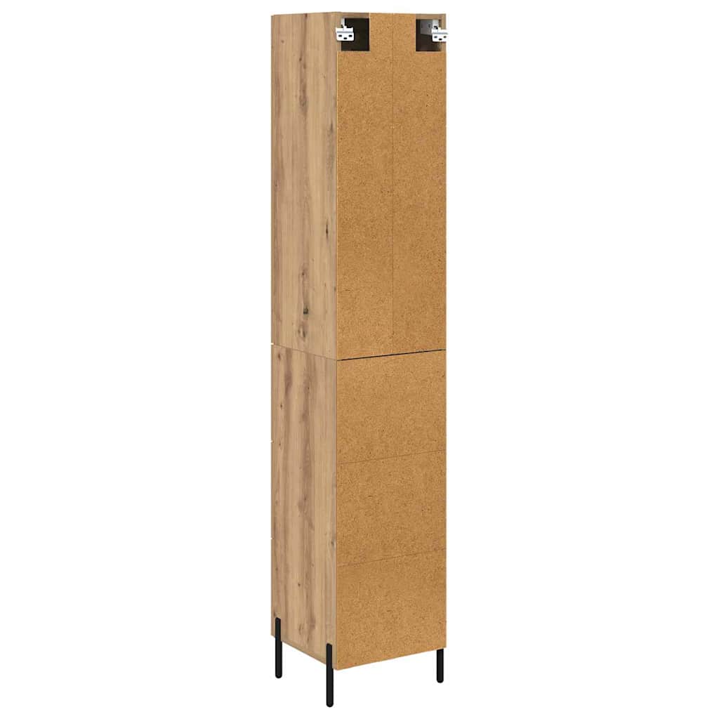 Credenza con cassetto Rovere artigianale 34,5 x 34 x 180 cm | homemem39