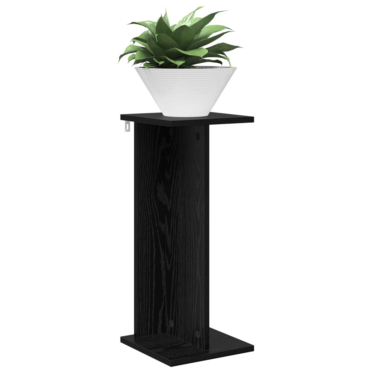 Supporto per piante Rovere Nero 25 x 25,5 x 60,5 cm | homemem39