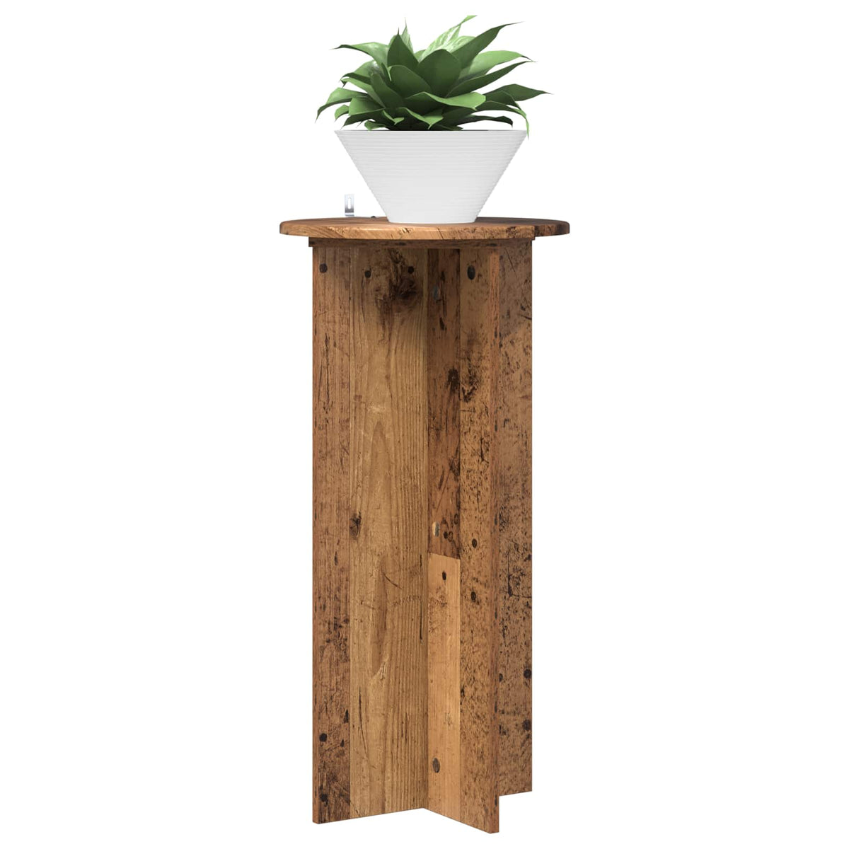 Supporto per piante 2 pz Legno antico 40 x 40 x 80 cm - homemem39