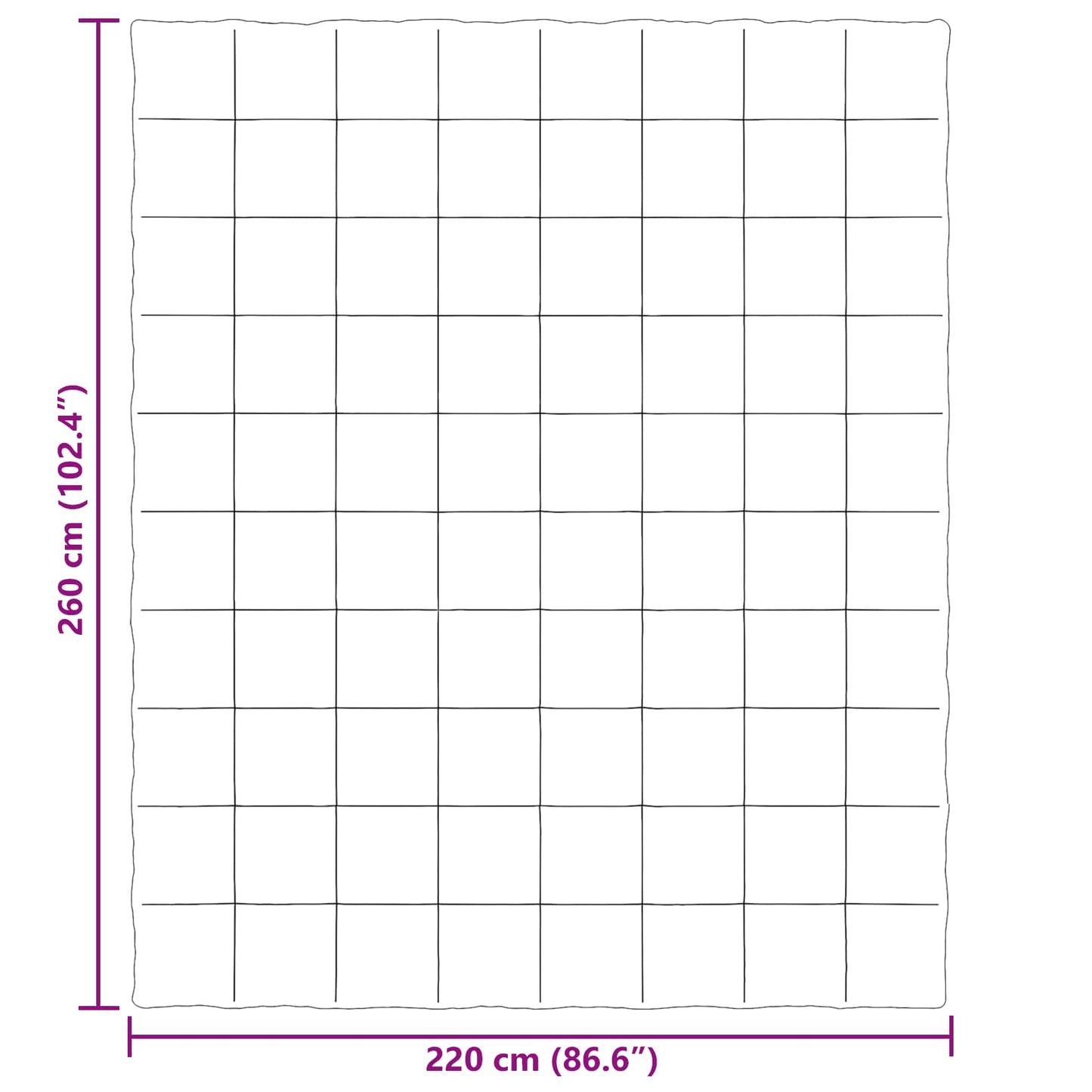 Duvet Estivo Trapuntato Blu Scuro 220 x 260 cm Microfibra | homemem39