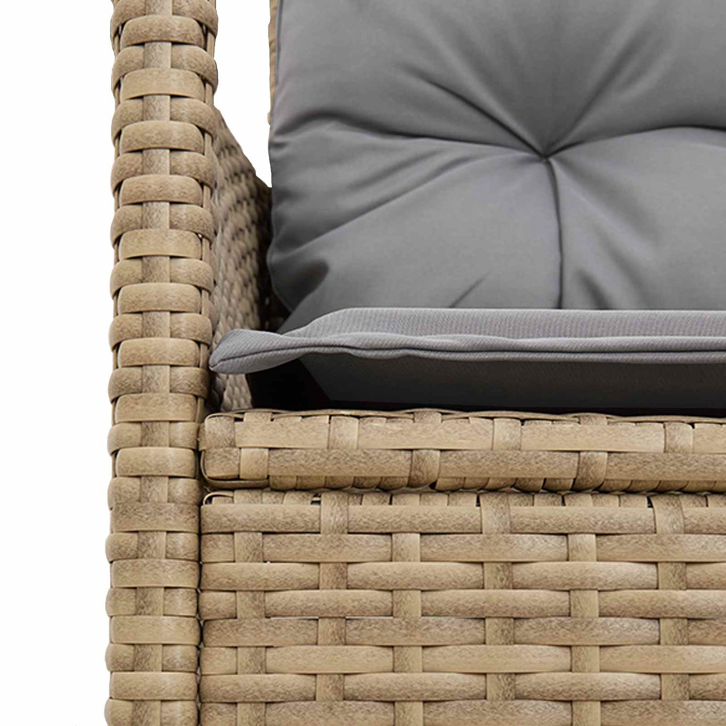 Set Divano da Giardino con cuscino 2 pcs polyrattan | homemem39