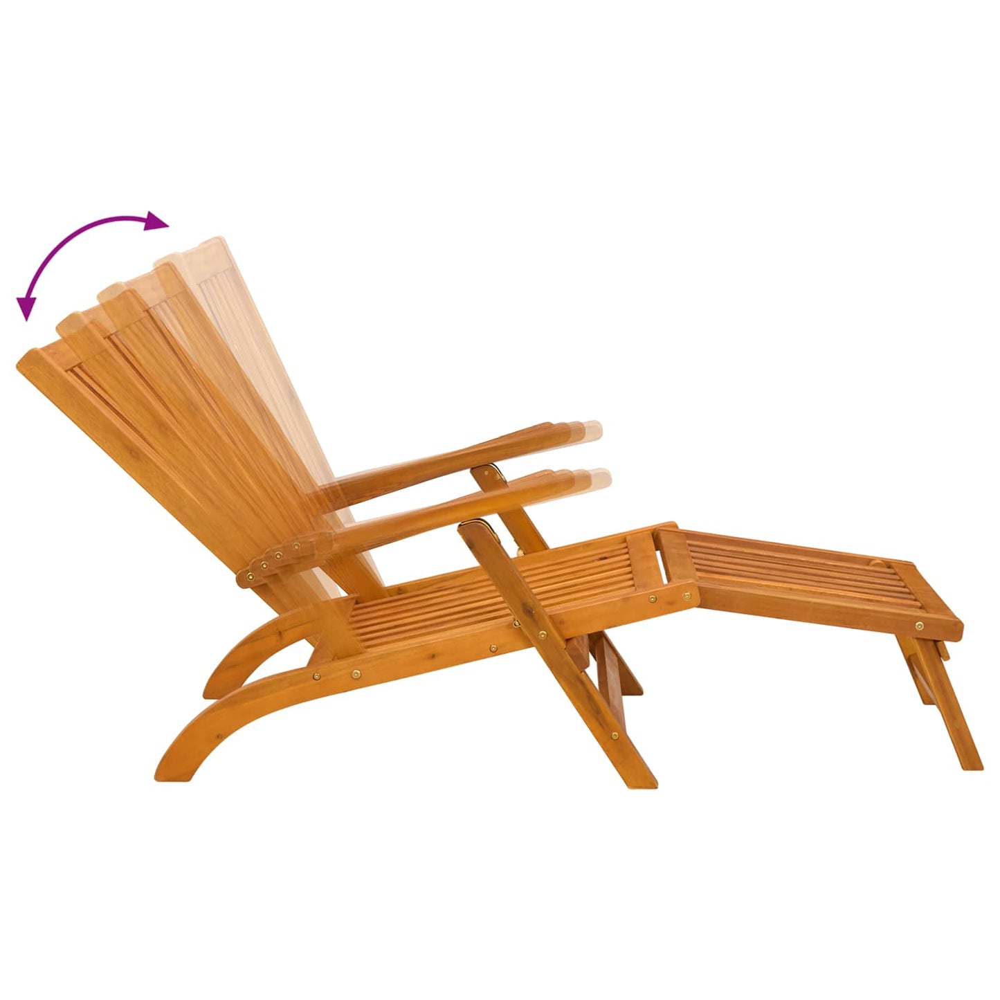 Lettino prendisole reclinabile e pieghevole 2 pcs