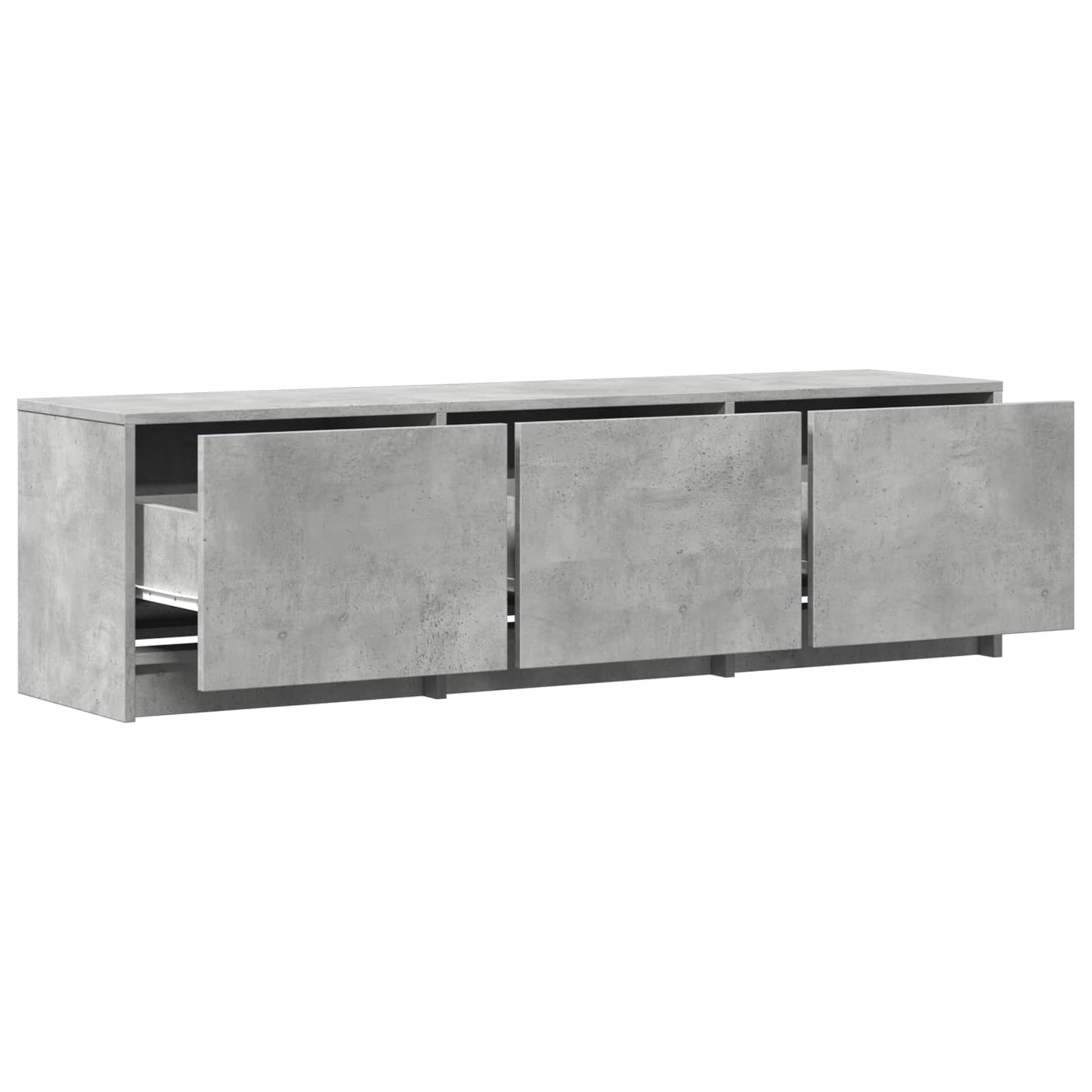 Mobile TV con LED 140x34x40 cm Grigio Cemento
