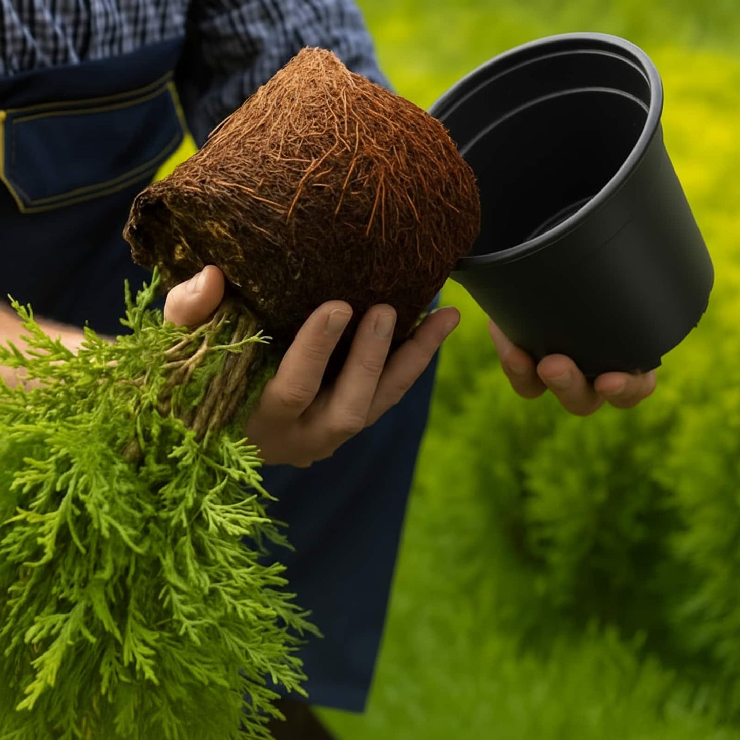 Vaso per Fiori 100 pcs Nero Ø 15 x 12.5 cm Plastica