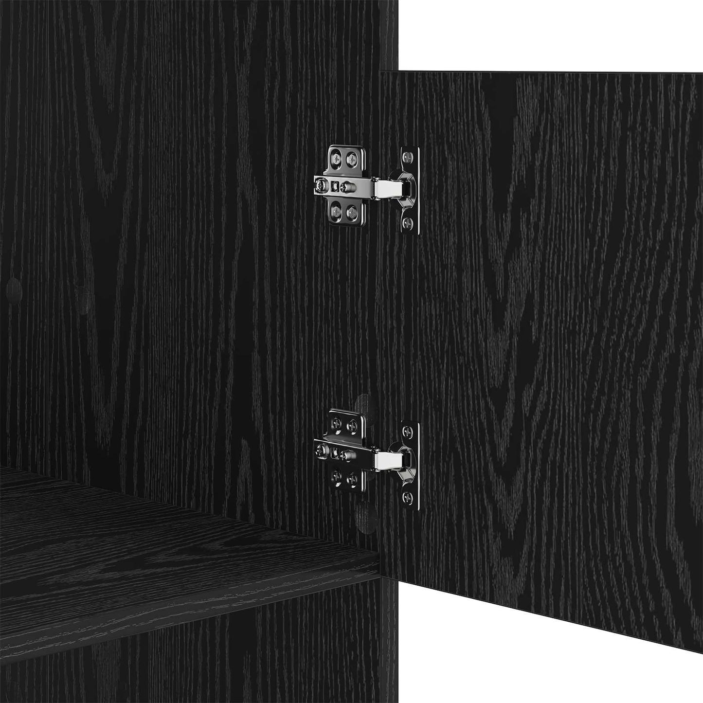 Mobile da lavanderia con porta Rovere Nero 50 x 68 x 162 cm