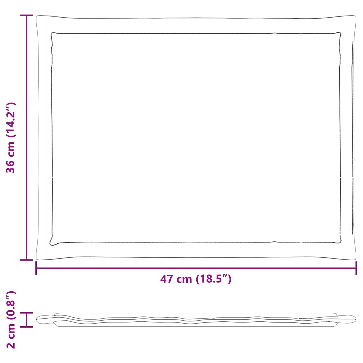 Cuscini per Seduta 4 pcs Tortora 47 x 36 x 2 cm Poliestere | homemem39