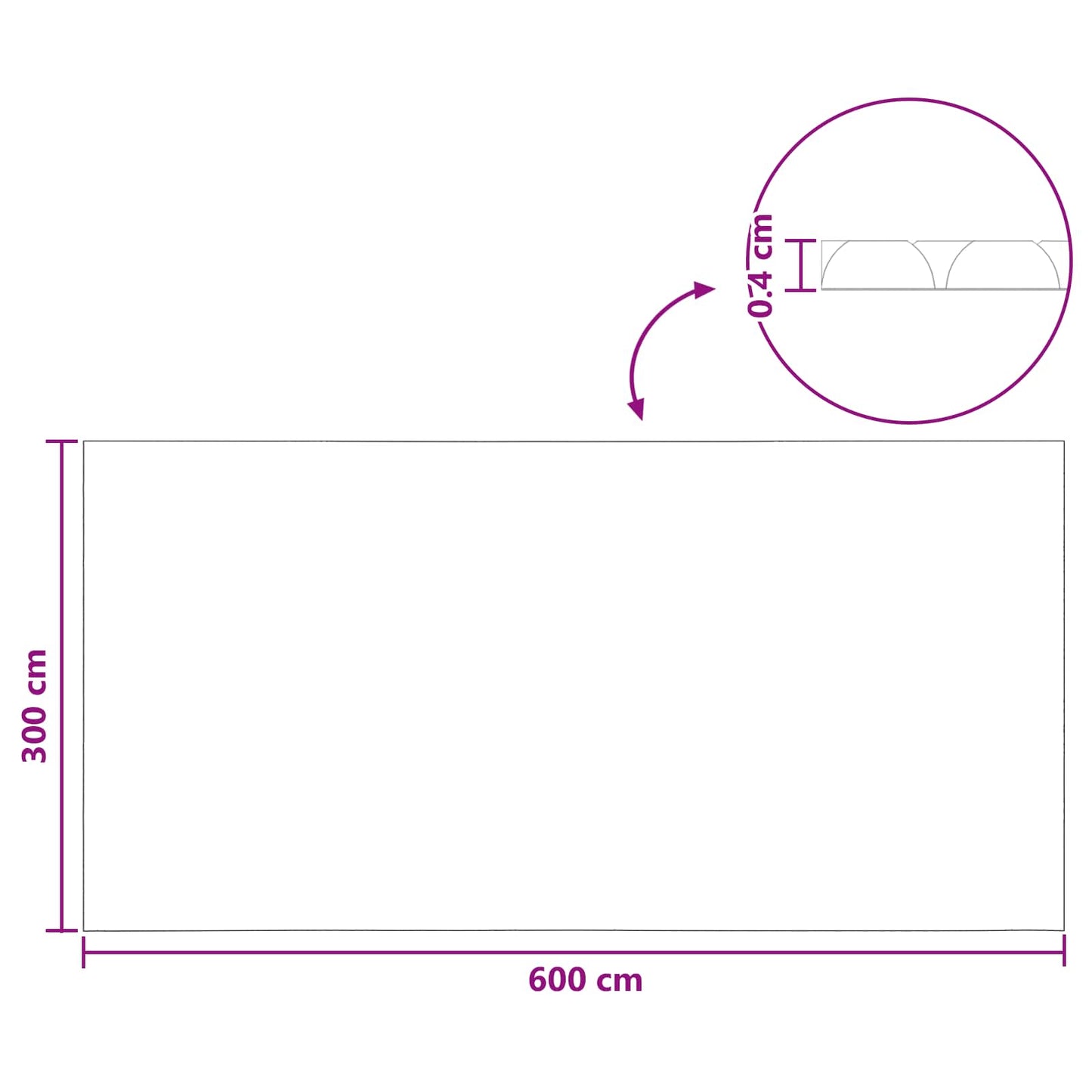 Copertura per piscina extra pesante Nero e Blu 600 × 300 cm PE | homemem39