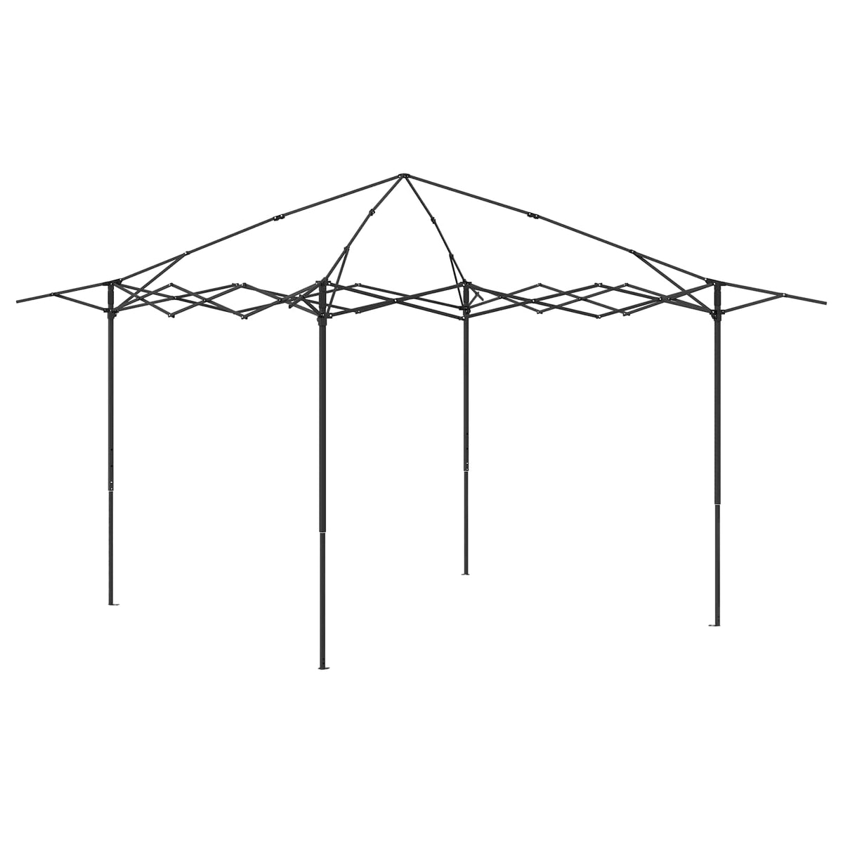 Gazebo senza Parete 2,6 x 2,6 m Beige e Marrone | homemem39