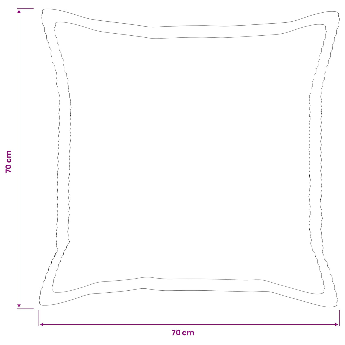 Federa 6 pz HOUTEN Grigio Chiaro 70 x 70 cm corduroy | homemem39