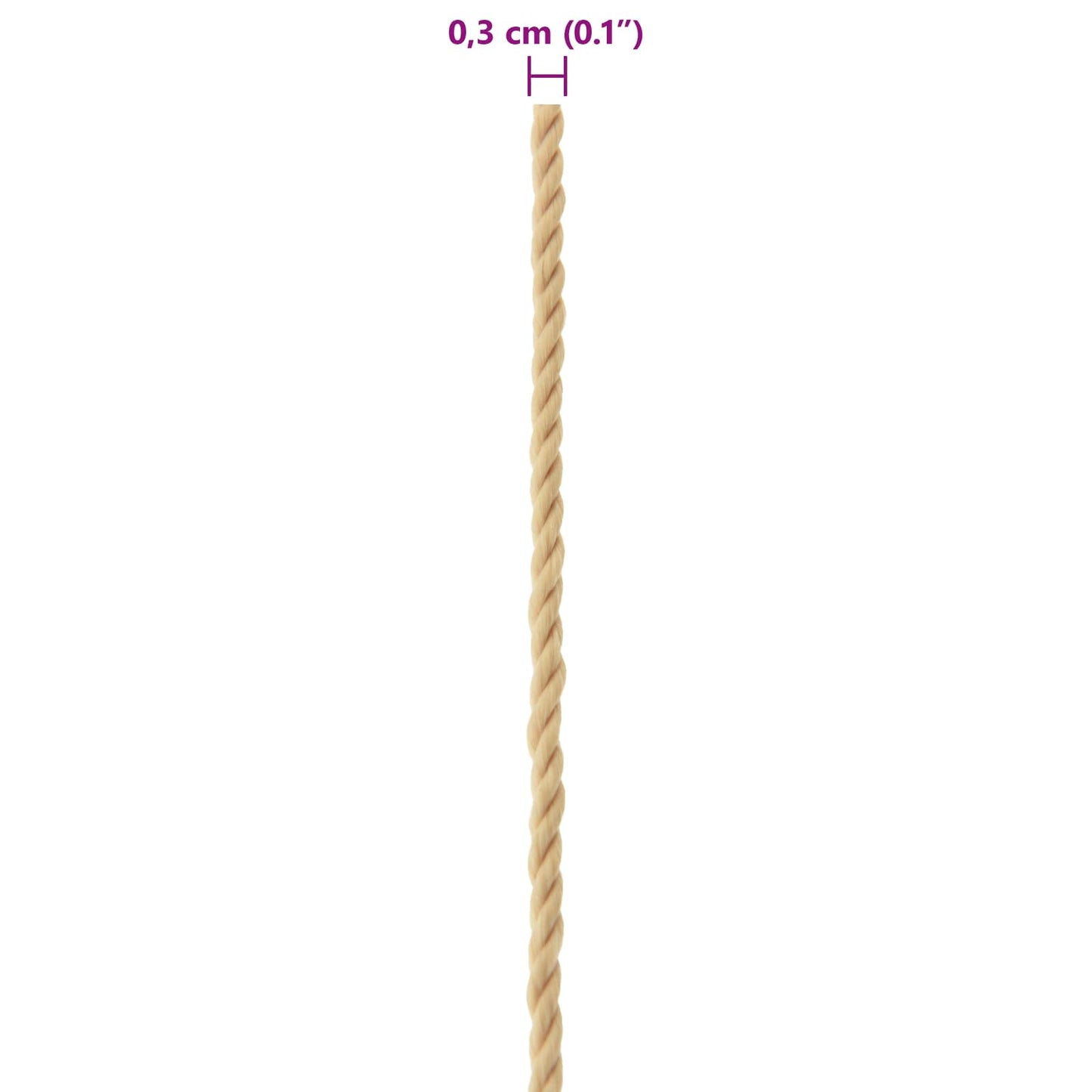 Corda da Barca 50 m 0.3 Naturale PP