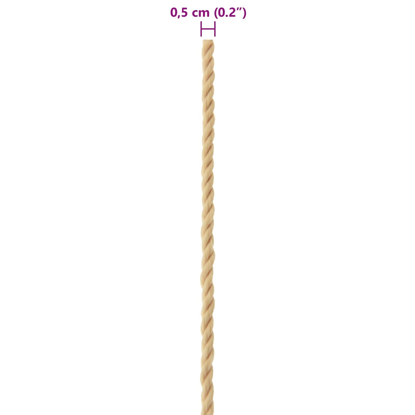 Corda da Barca 25 m 0.5 Naturale PP