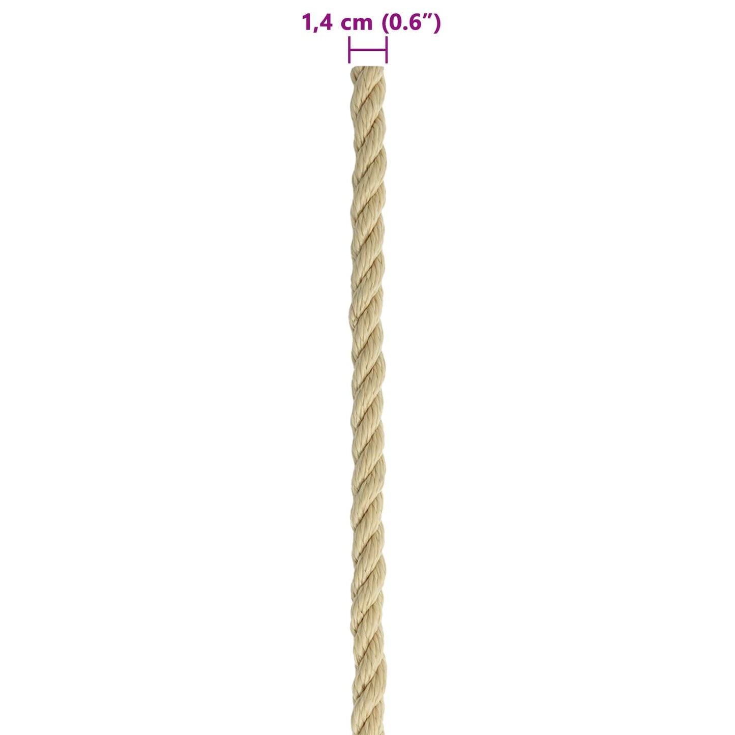 Corda da Barca 250 m 1.4 Naturale PP
