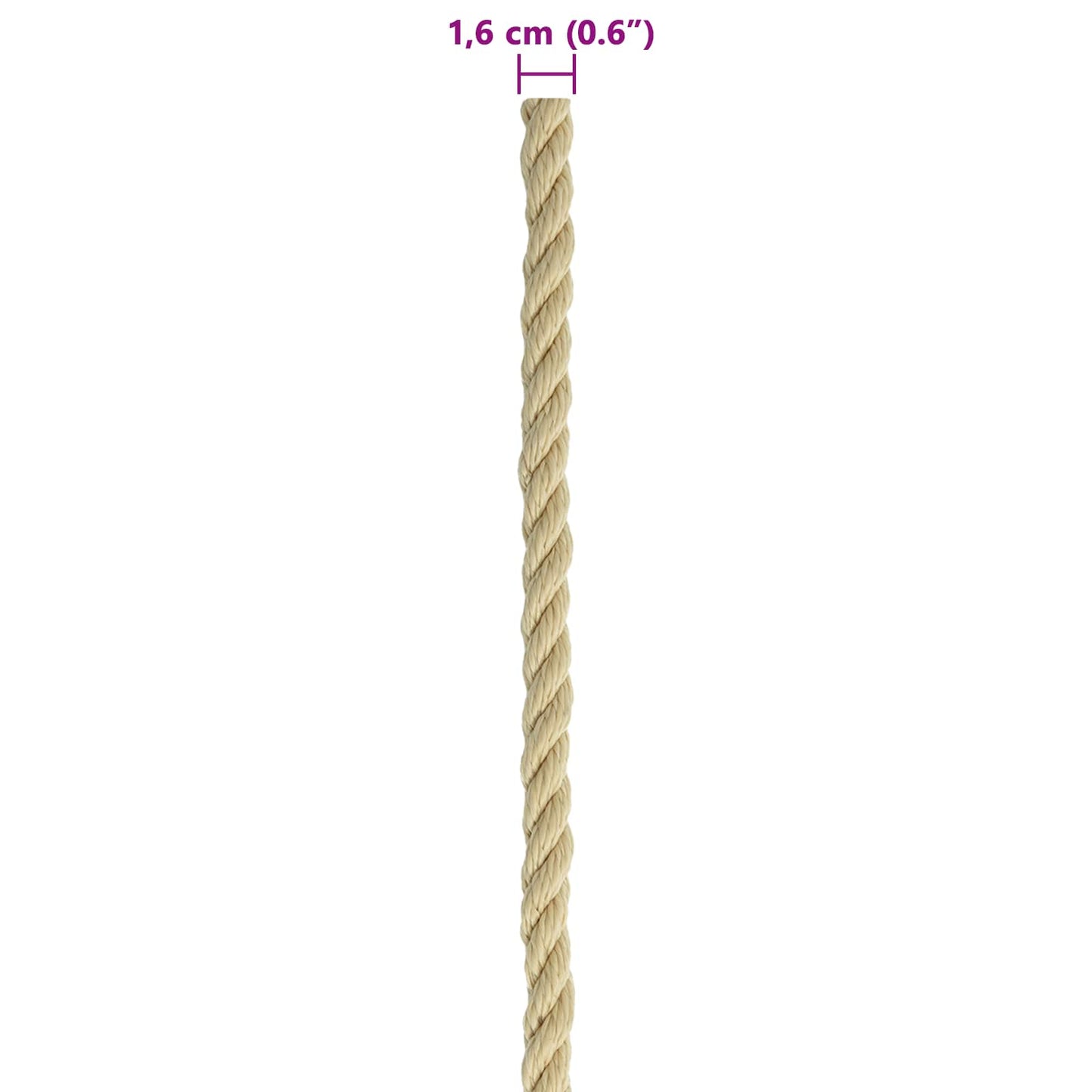 Corda da Barca 100 m 1.6 Naturale PP | homemem39
