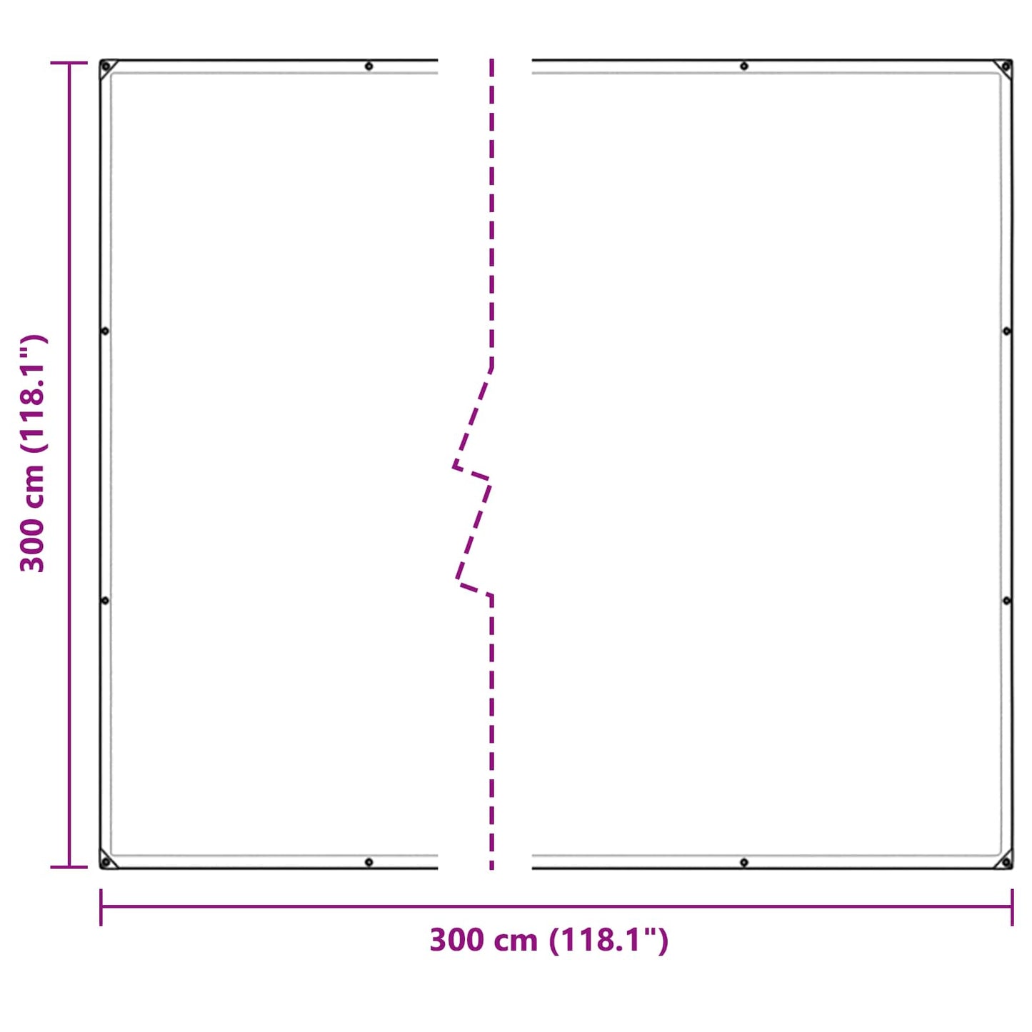 Copertura per Piante Trasparente 3 x 3 m PE