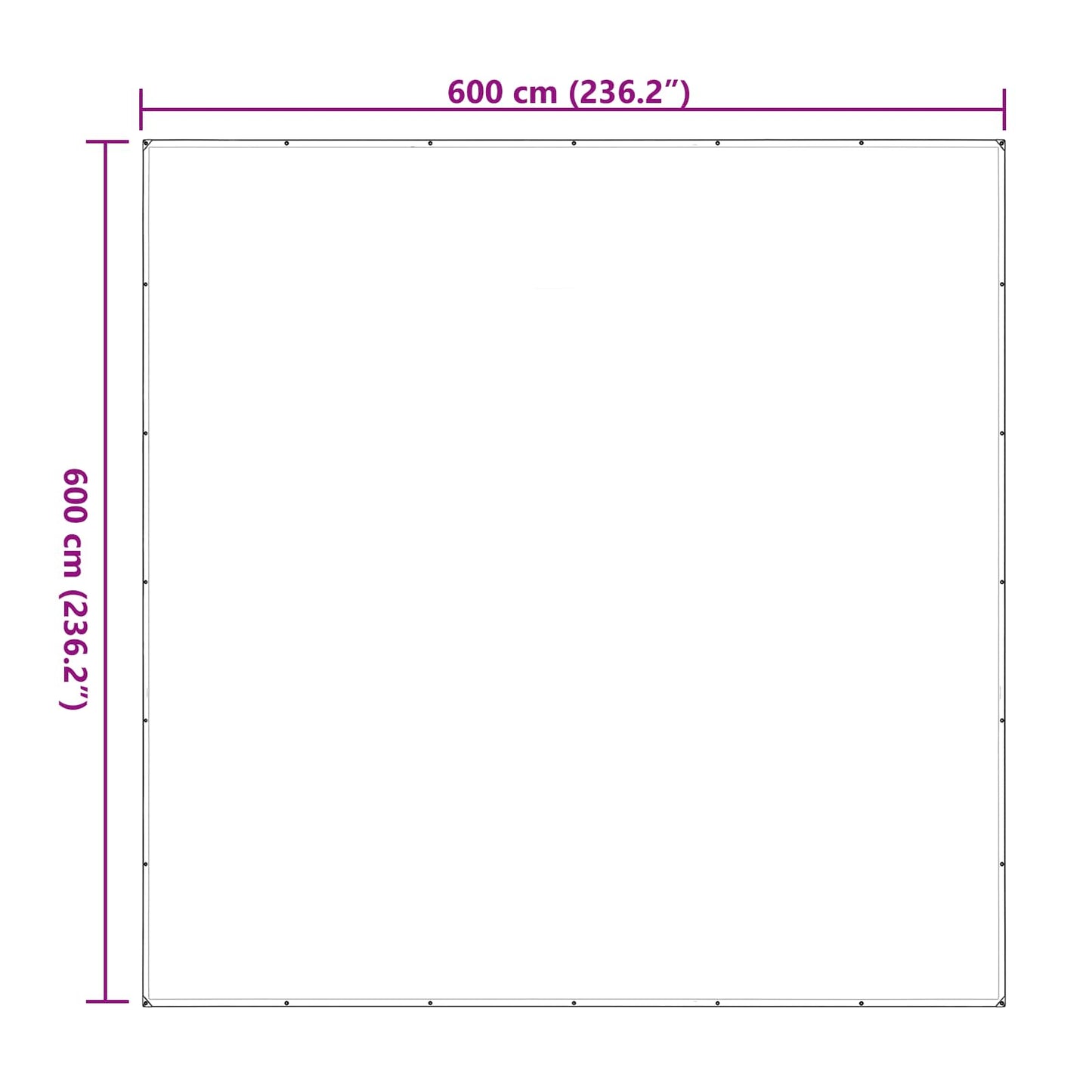 Copertura per Piante Trasparente 6 x 6 m PE | homemem39
