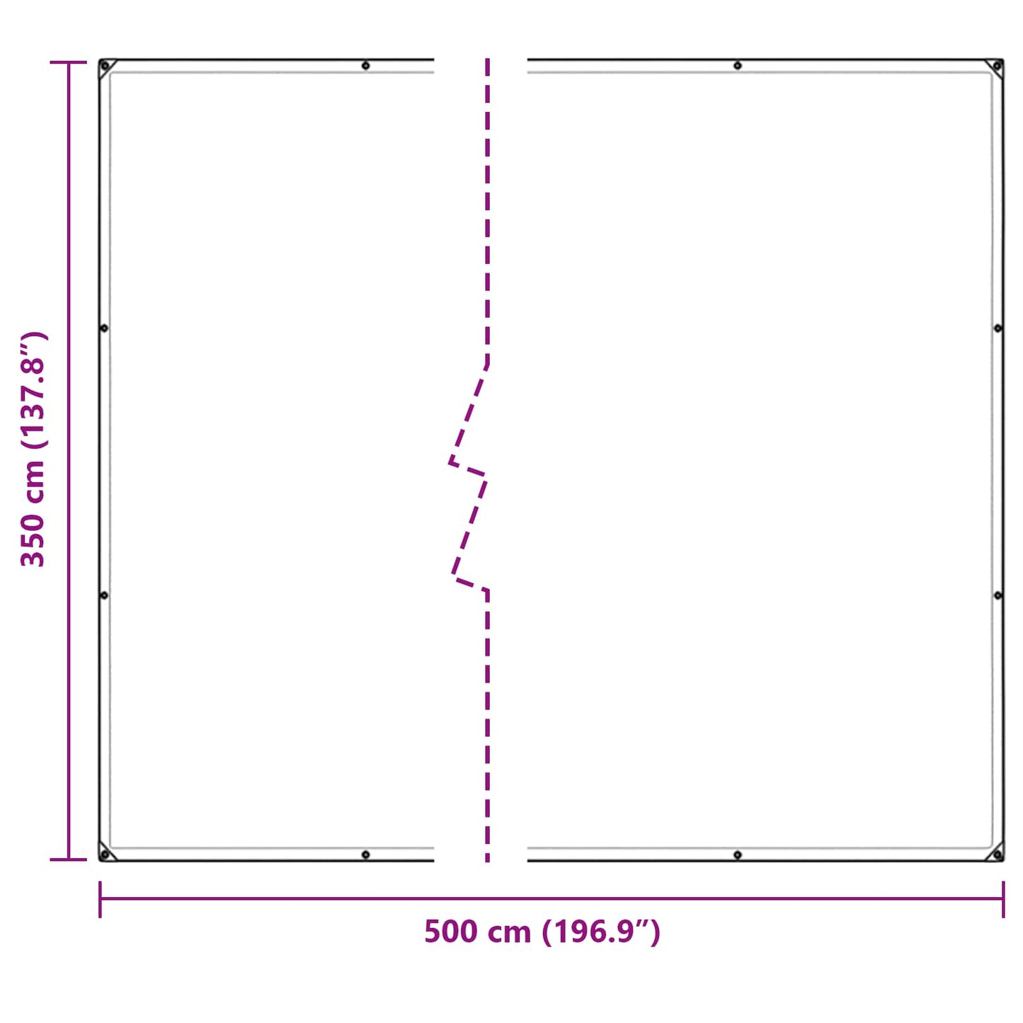 Copertura per Piante Trasparente 5 × 3,5 m PE | homemem39