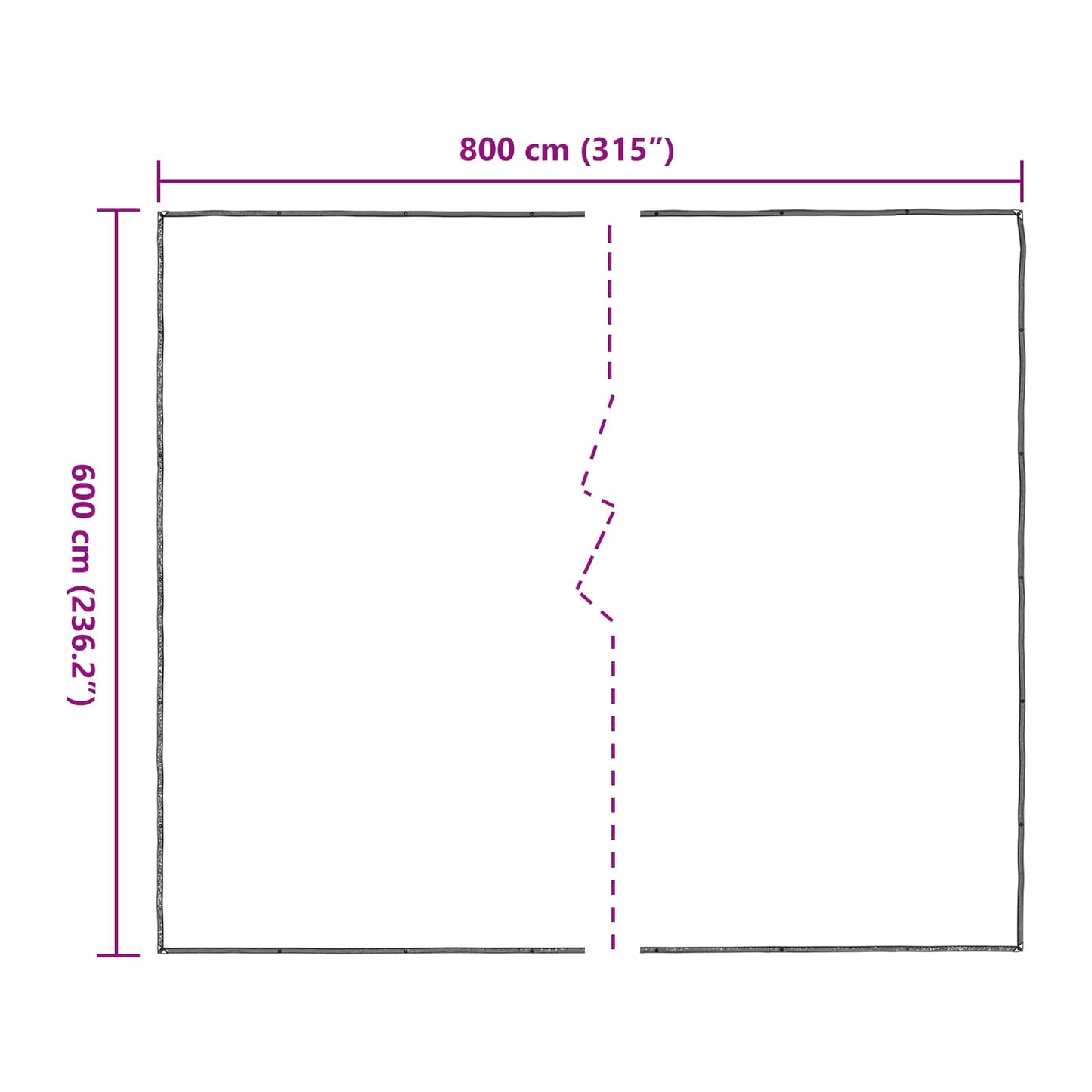 Copertura per Piante Trasparente 6 x 8 m PE | homemem39