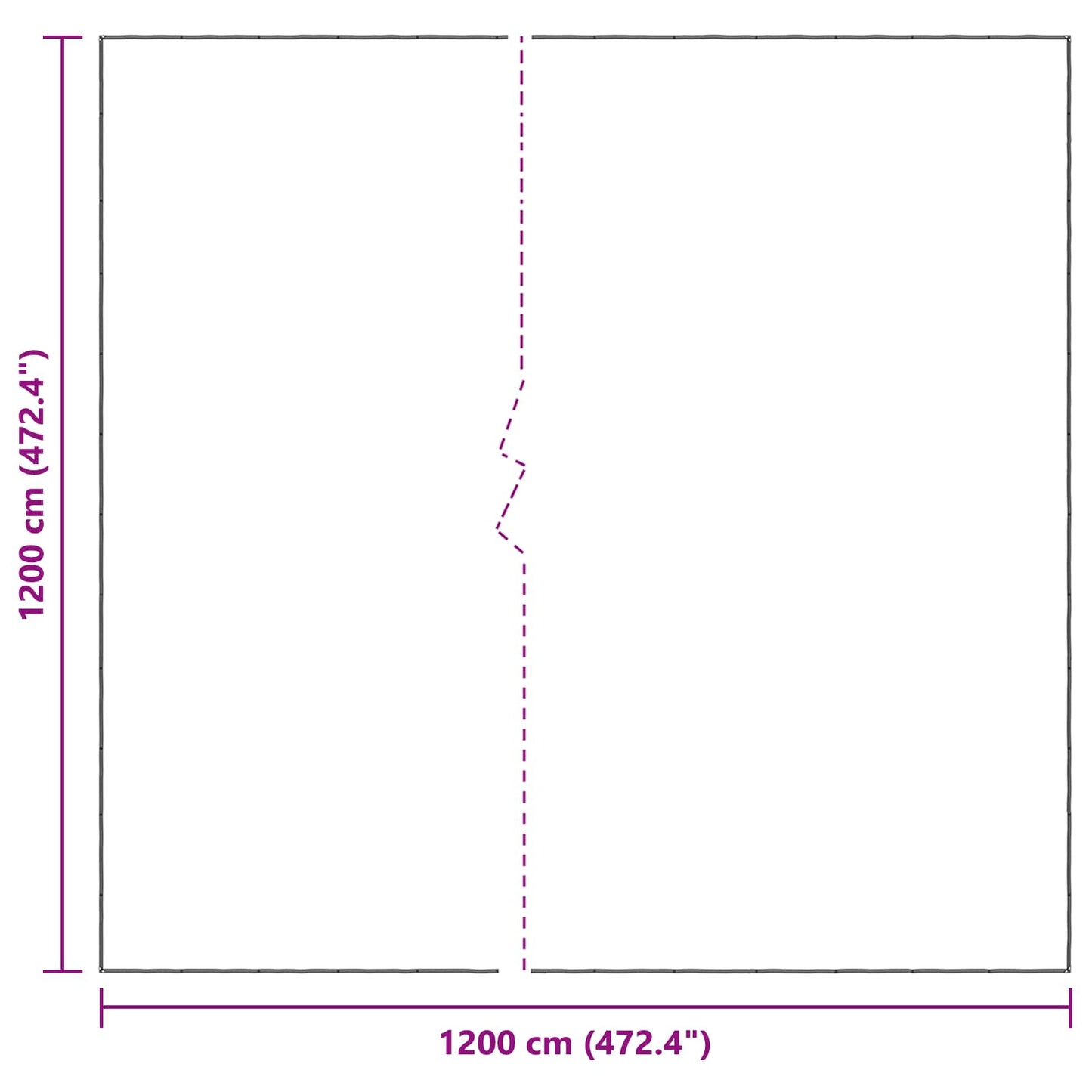 Copertura per Piante Trasparente 12 x 12 m PE