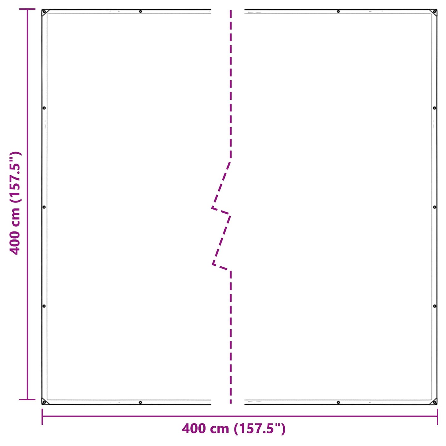 Copertura per Piante Trasparente 4 x 4 m PVC | homemem39