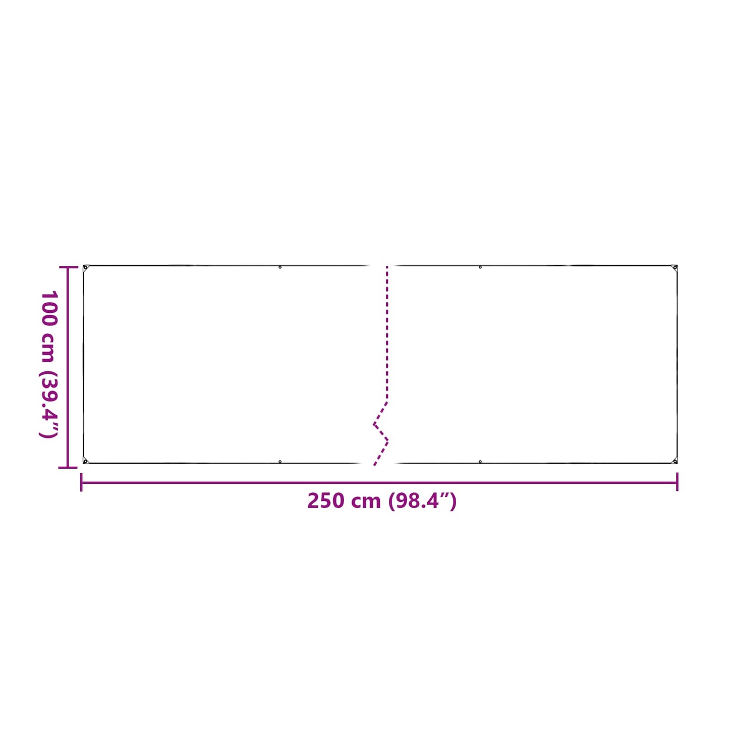 Copertura per Piante Trasparente 2,5 x 1 m PVC | homemem39