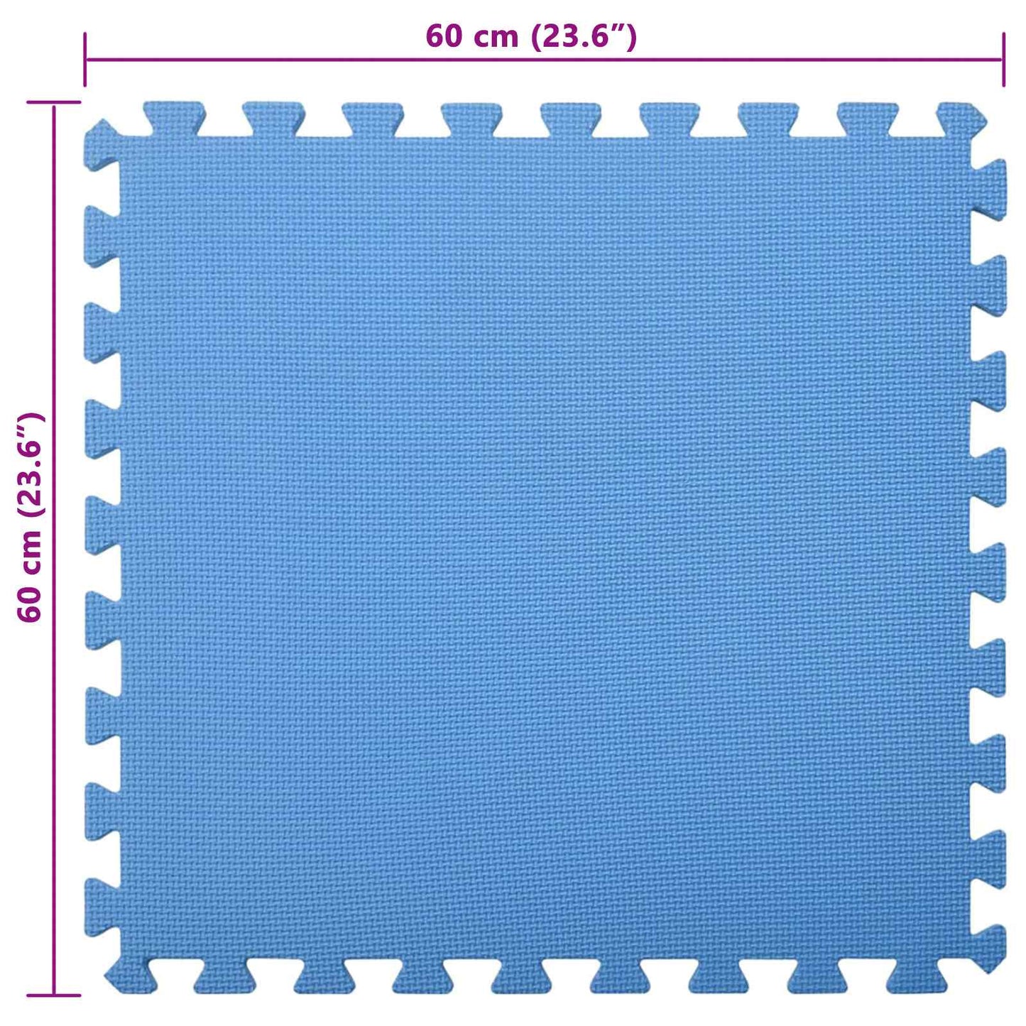 Tappetino per piscina 12 pcs Blu 4,32 ㎡ Schiuma EVA | homemem39