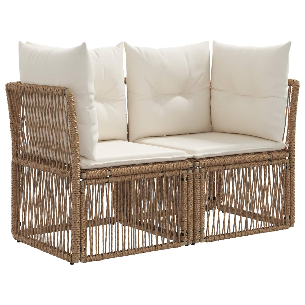 Set Divano da Giardino 7 pz 7-Numero di posti polyrattan