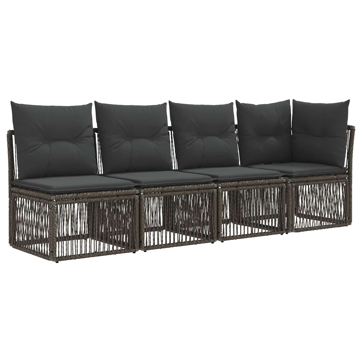 Set Divano da Giardino 12 pcs Grigio polyrattan | homemem39