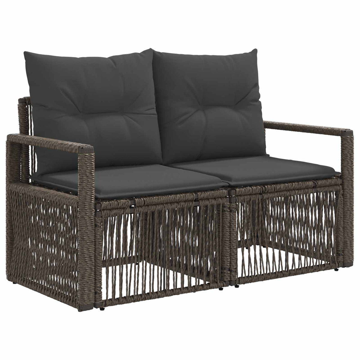 Set Divano da Giardino 5 pcs Grigio polyrattan | homemem39