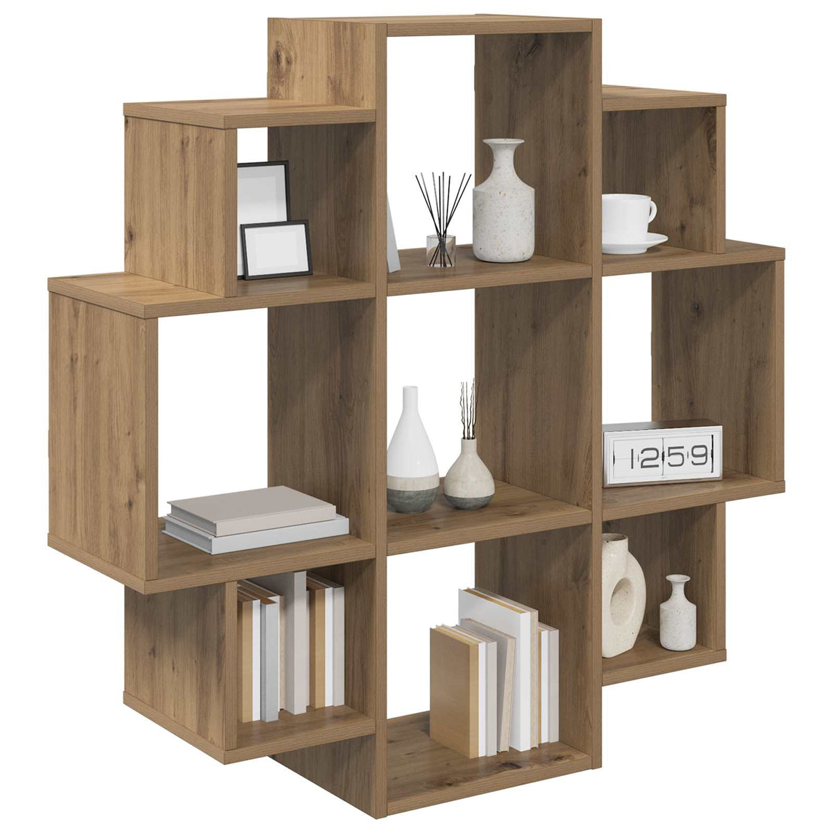 Scaffale da parete Rovere Artigianale 90 x 25 x 90 cm | homemem39