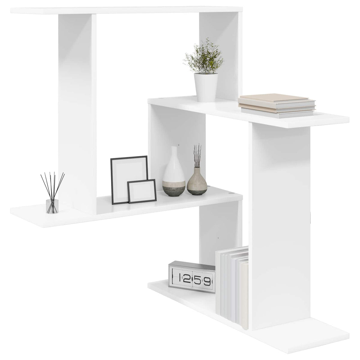 Scaffale da parete Bianco 67 x 67 x 87 cm Legno ingegnerizzato | homemem39