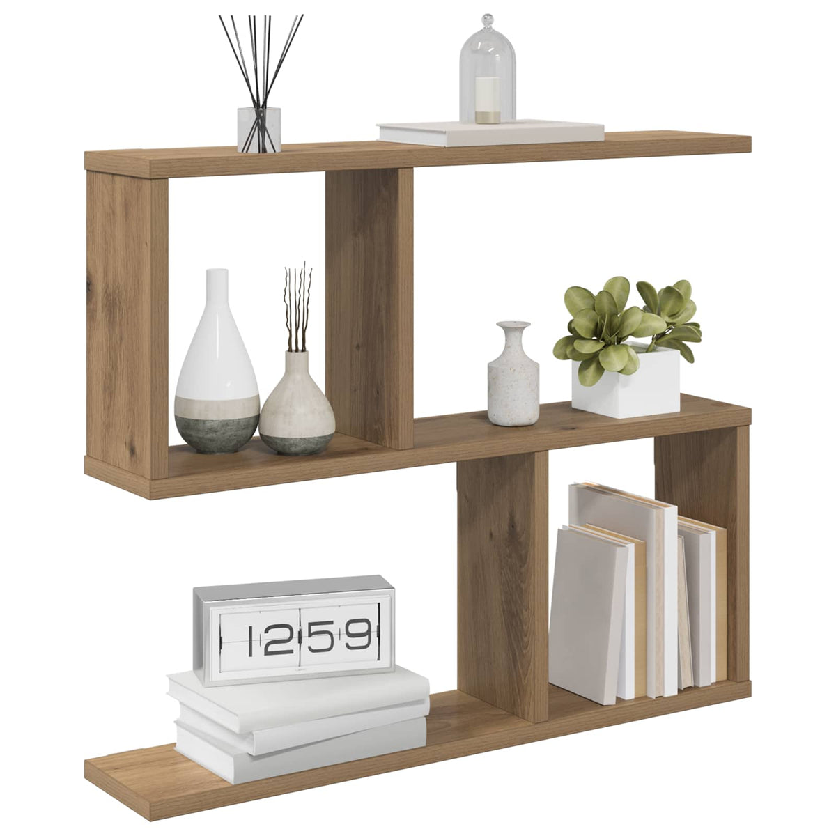 Scaffale da parete Rovere Artigianale 60 x 12 x 50,5 cm | homemem39