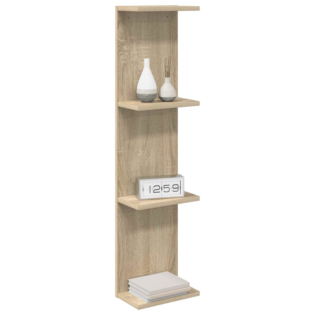 Scaffale da parete Rovere Sonoma 25 x 15 x 100 cm | homemem39